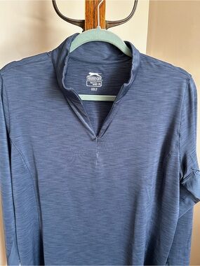 Slazenger Women's Navy lightweight Quarter-Zip Golf Top